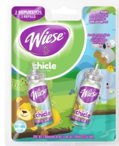 Aerosol MS Wiese Hipo Chicle 2 repuestos 9 gramos