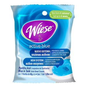 Pastilla Active Blue-Azul 48g Desinfectante para Sanitario Baño Dentro de Tanque WC Wiese