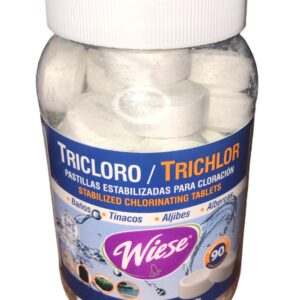 Pastilla Tri-Cloro Wiese 1" Bote con 15 Pastillas de 12g / Caja con 48 Botes